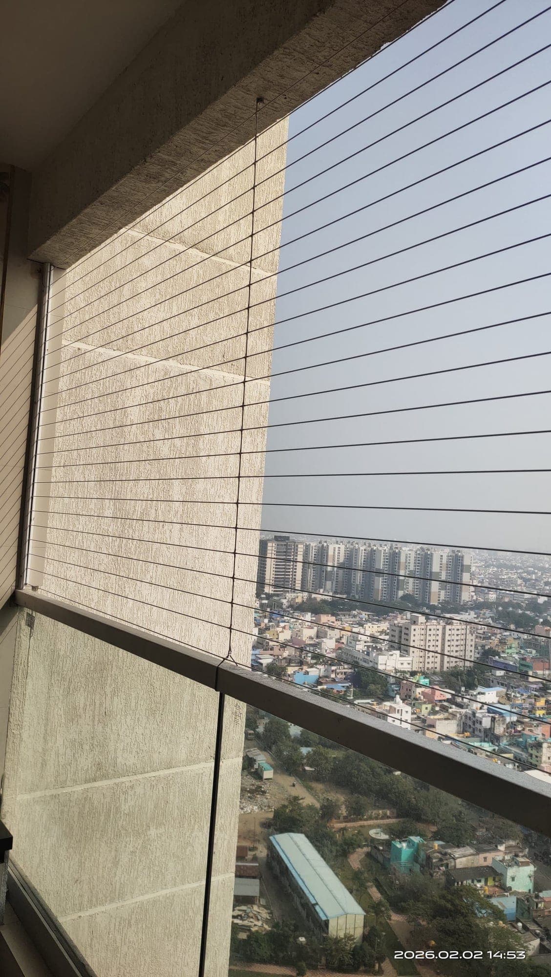 Sky Shield Safety Nets & Invisible Grills Full Elevation Balcony Invisible Grills Velachery, Chennai
