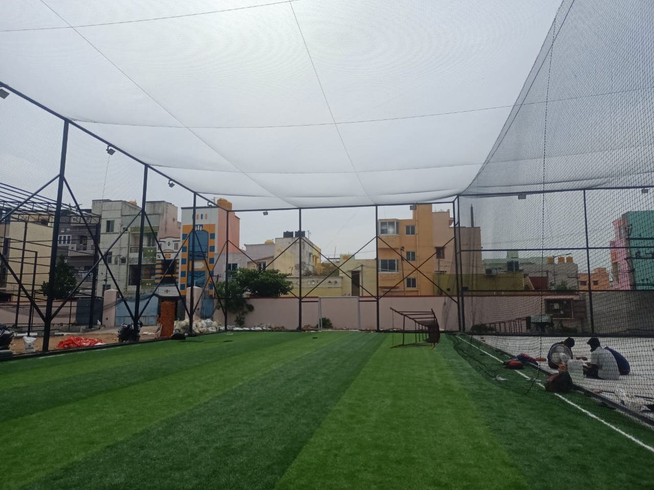 Sky Shield Safety Nets & Invisible Grills Rooftop Sports Boundary Netting - Court 1 OMR, Chennai